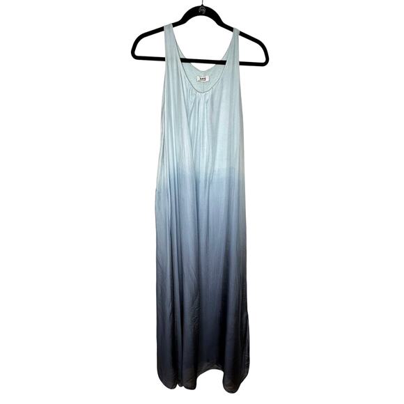 Kate by Laltramoda Light Blue Ombre Tank Sleeveless Lined Midi Maxi Dress S / M - Picture 1 of 12